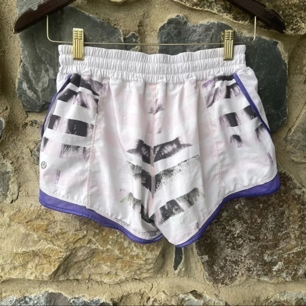 Lululemon Super Squad Short Sunset Stripe Blush Quartz Multi / White Iris Flower